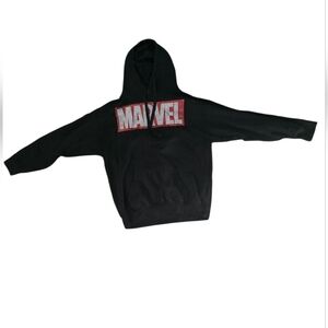 Marvel | Black and Red Logo Hoodie | Size M